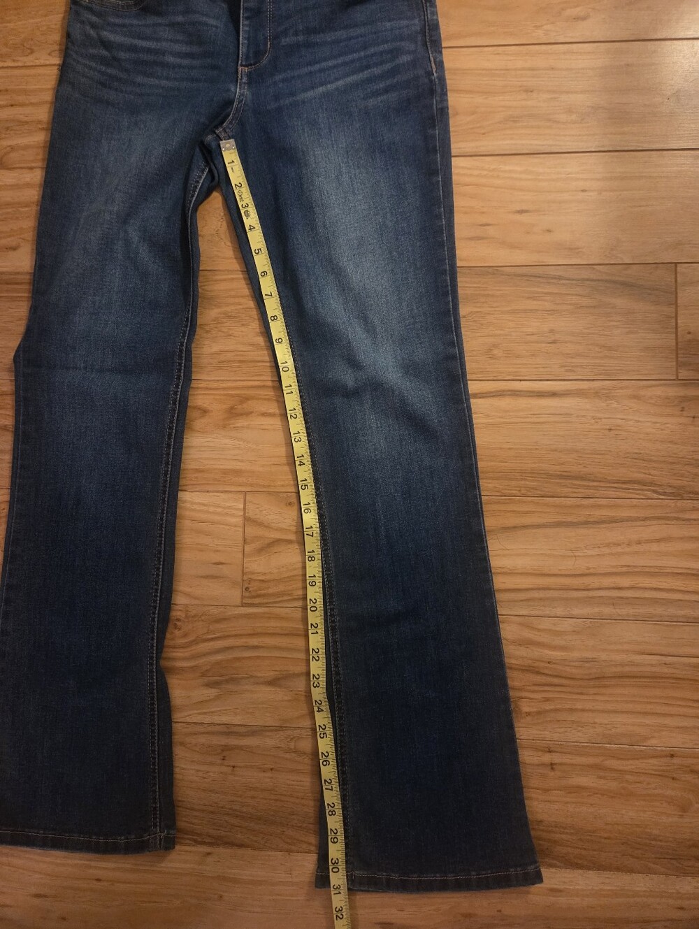 Democracy Ab Technology Jeans Size 6 Bootcut Stretch Distressed Medium Wash - Picture 9 of 9
